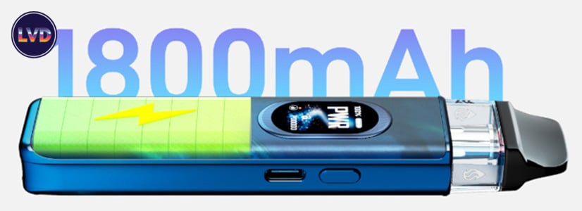 autonomie de 1800 mAh